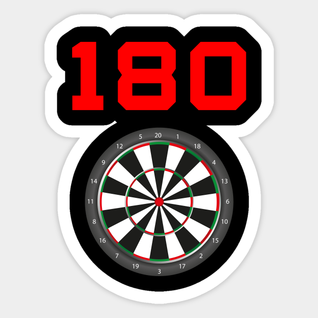 Dart 180 Dart Sticker TeePublic